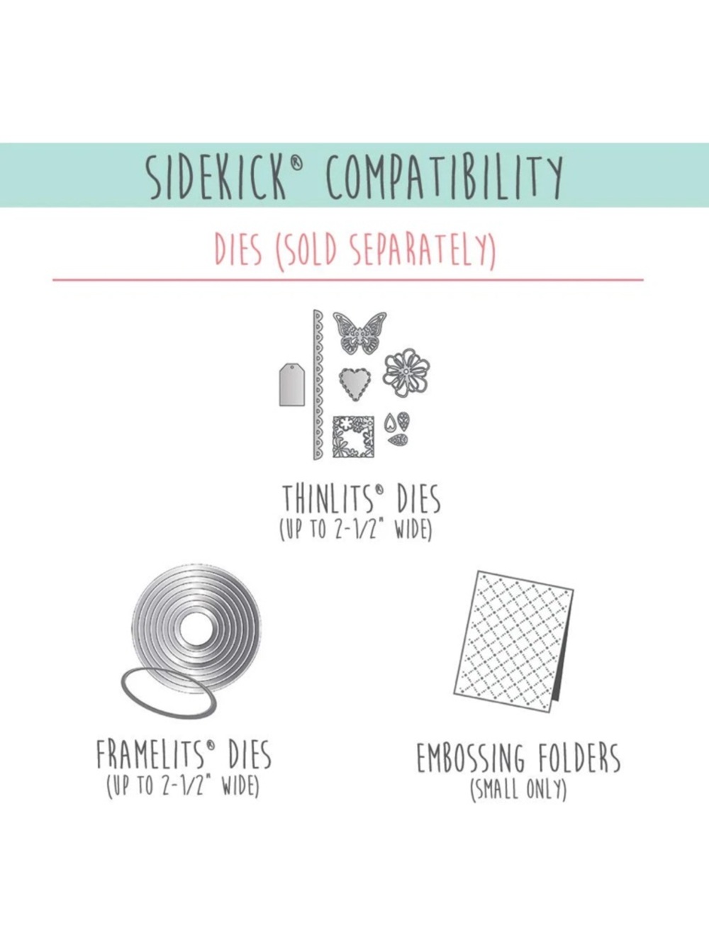 Sizzix Sidekick Starter Kit Portable Manual Die Cutting Embossing Machine - Picture 7 of 13